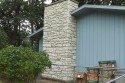 covered the painted surfaces with thin veneer stone