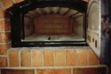 Inside the bake oven of a masonry heater