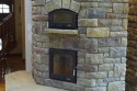 Thin Veneer 5 Sided Masonry Heater by Stichter & Sons Masonry. Milford, Indiana. Call (574) 658-4239